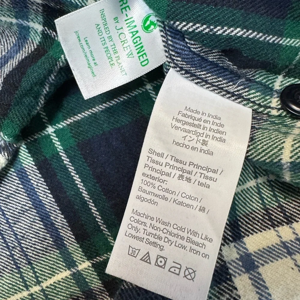 J. Crew double brushed flannel Men’s Small